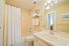 QUEEN PRIVATE BATHROOM WITH SINGLE VANITY AND SHOWER TUB COMBO QUEEN PRIVATE BATHROOM WITH SINGLE VANITY AND SHOWER TUB COMBO