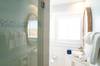 FULL BATH IN HALL W/ SINGLE VANITY AND GLASS ENCLOSED SHOWER FULL BATH IN HALL W/ SINGLE VANITY AND GLASS ENCLOSED SHOWER