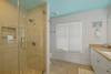 MASTER BATH W/LARGE GLASS ENCLOSED WALK IN SHOWER MASTER BATH W/LARGE GLASS ENCLOSED WALK IN SHOWER