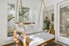 BED SWING ON SCREENED PORCH