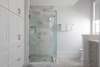 MASTER MARBLE BATH W/GLASS ENCLOSED WALK IN SHOWER