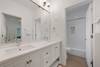 SHARED FULL BATH FOR QUEEN & BUNK, DOUBLE VANITIES, TUB/SHOWER SHARED FULL BATH FOR QUEEN & BUNK, DOUBLE VANITIES, TUB/SHOWER