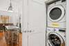 FULL SIZE WASHER DRYER OFF OF KITCHEN