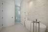 MASTER BATH W SOAKING TUB AND GLASS ENCLOSED SHOWER