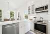 STAINLESS STEEL APPLIANCES THROUGHOUT KITCHEN