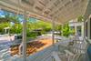 OPEN AIR PORCH W/BENCH AND ADIRONDACK SEATING, PERFECT FOR COFFE OPEN AIR PORCH W/BENCH AND ADIRONDACK SEATING, PERFECT FOR COFFE