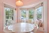 BUILT IN DINING NOOK ON FIRST FLOOR, SEATS FOUR BUILT IN DINING NOOK ON FIRST FLOOR, SEATS FOUR