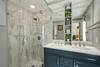 QUEEN RENOVATED BATH W SHOWER, TOILET & DUAL VANITIES QUEEN RENOVATED BATH W SHOWER, TOILET & DUAL VANITIES