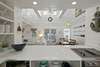 VIEW ROM KITCHEN TO DINING & LIVING