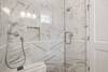 GLASS ENCLOSED MARBLE WALK IN SHOWER GLASS ENCLOSED MARBLE WALK IN SHOWER