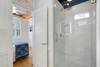 GLASS ENCLOSED WALK IN SHOWER W/RAINHEAD GLASS ENCLOSED WALK IN SHOWER W/RAINHEAD