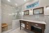 RENOVATED KING MASTER SUITE BATHROOM W/ WALK IN SHOWER & DUAL VA RENOVATED KING MASTER SUITE BATHROOM W/ WALK IN SHOWER & DUAL VA