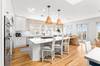 KITCHEN W/LARGE CENTER ISLAND W/BAR SEATING FOR 3 KITCHEN W/LARGE CENTER ISLAND W/BAR SEATING FOR 3