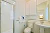 KING ENSUITE WITH SINGLE VANITY & GLASS ENCLOSED WALK IN SHOWER KING ENSUITE WITH SINGLE VANITY & GLASS ENCLOSED WALK IN SHOWER