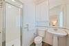 KING ENSUITE WITH SINGLE VANITY & GLASS ENCLOSED WALK IN SHOWER KING ENSUITE WITH SINGLE VANITY & GLASS ENCLOSED WALK IN SHOWER