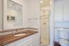 KING ENSUITE BATH, SINGLE VANITY & GLASS ENCLOSED SHOWER KING ENSUITE BATH, SINGLE VANITY & GLASS ENCLOSED SHOWER