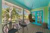 PRIVATE, GENEROUS BALCONY WITH SEATING AND SWINGS