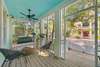 FURNISHED W/BENCH SWING AND SEATING FOR TWO MORE