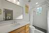 RENOVATED ENSUITE BATH W/SINGLE VANITY & WALK IN SHOWER