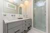 KING PRIVATE BATH W/DUAL VANITIES & GLASS ENCLOSED RAIN SHOWER