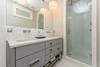 KING PRIVATE BATH W/DUAL VANITIES & GLASS ENCLOSED RAIN SHOWER KING PRIVATE BATH W/DUAL VANITIES & GLASS ENCLOSED RAIN SHOWER