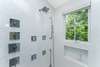 GLASS ENCLOSED SPA RAIN SHOWER WITH MULTIPLE RAIN SHOWER HEADS