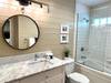 PRIVATE, FULL BATH W SINGLE VANITY AND TUB SHOWER COMBO PRIVATE, FULL BATH W SINGLE VANITY AND TUB SHOWER COMBO