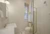 QUEEN BATHROOM, SINGLE VANITY & GLASS ENCLOSED SHOWER