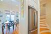 LARGE STAINLESS STEEL FRIDGE IN KITCHEN LARGE STAINLESS STEEL FRIDGE IN KITCHEN