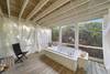 PRIVATE, SCREENED PORCH WITH SEATING AND OUTDOOR TUB PRIVATE, SCREENED PORCH WITH SEATING AND OUTDOOR TUB