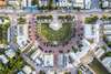 ARIEL VIEW OF CENTRAL SQUARE AND HWY 30A