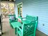 SCREENED PORCH W/BENCH LOUNGE SEATING FOR FOUR
