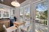 ADDITIONAL DINING SPACE FOR TWO IN KITCHEN NEXT TO OUTDOOR ACCES