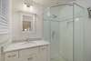 PRIVATE MASTER BATH, SINGLE VANITY & GLASS ENCLOSED SHOWER