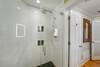 GLASS ENCLOSED WALK IN SHOWER W/RAIN SHOWER HEAD GLASS ENCLOSED WALK IN SHOWER W/RAIN SHOWER HEAD