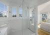 LARGE ENCLOSED GLASS WALK IN SHOWER W/RAINHEAD LARGE ENCLOSED GLASS WALK IN SHOWER W/RAINHEAD