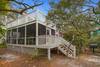 EXTERIOR VIEW OF COTTAGE FROM YARD SPACE, PORCH DOWN & UP EXTERIOR VIEW OF COTTAGE FROM YARD SPACE, PORCH DOWN & UP