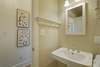 SHARED FULL HALL BATH OFF KING, SINGLE VANITY & TUB/SHOWER COMBO