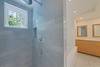 ENCLOSED GLASS WALK IN SHOWER W/RAIN SHOWER HEAD ENCLOSED GLASS WALK IN SHOWER W/RAIN SHOWER HEAD