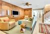 LARGE MOUNTED FLAT SCREEN TV W/SOUND SYSTEM LARGE MOUNTED FLAT SCREEN TV W/SOUND SYSTEM