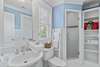 SHARED JACK N JILL BATH, SINGLE VANITY & SHOWER