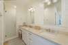 ENSUITE BATH; DUAL VANITIES, MAKE UP DESK, & GLASS ENCLOSED WALK
