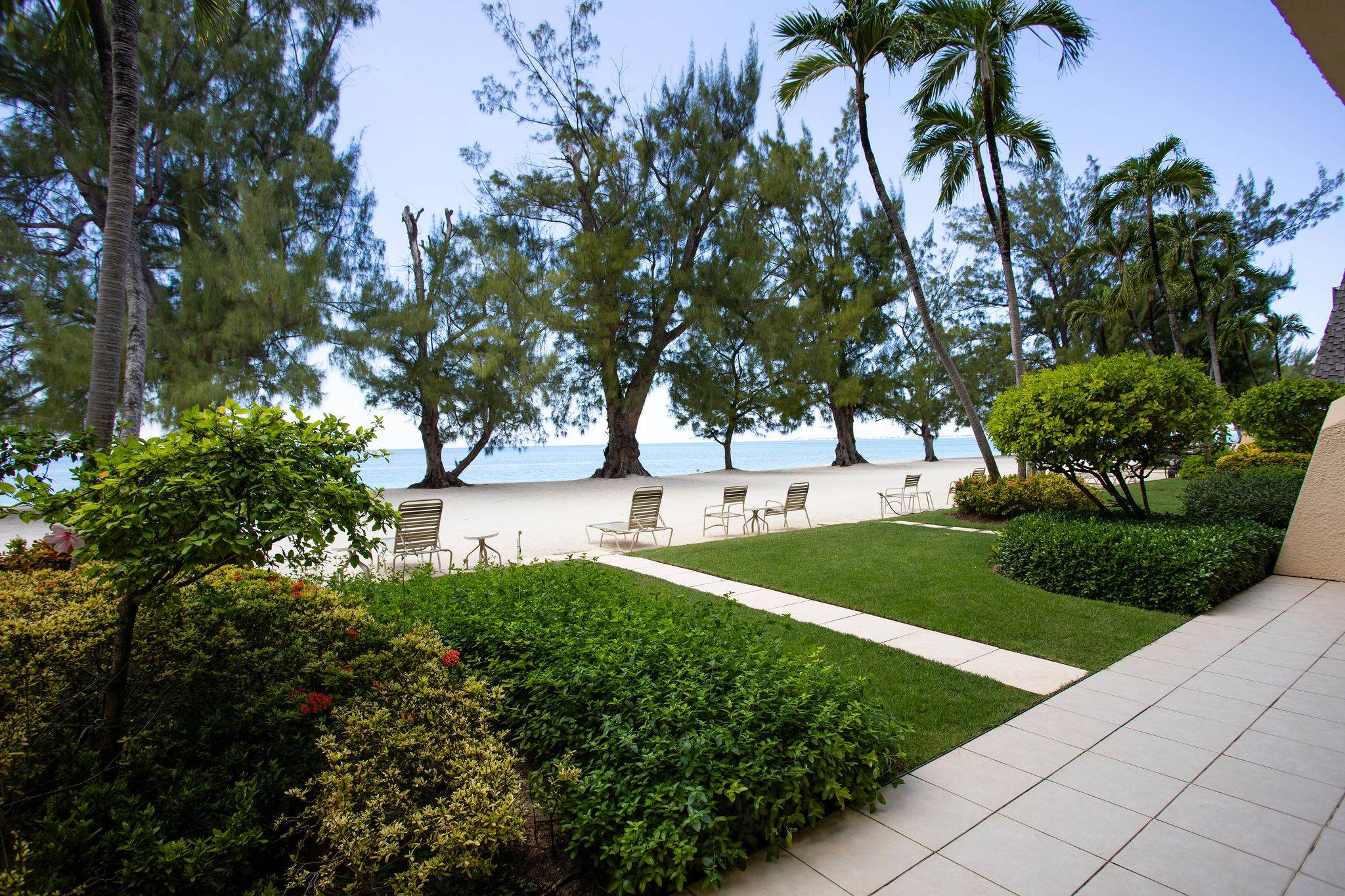 Beach view from patio
