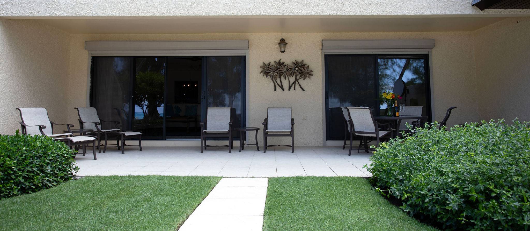 Walk out to the beach from your patio