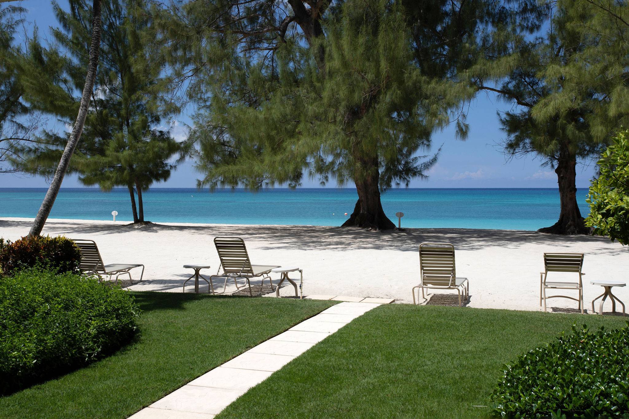 Beach view from patio