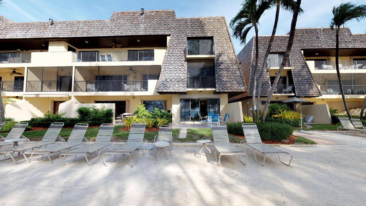 View of condo from the beach
