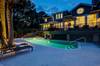 Evening around the pool