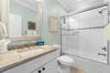 Queen & Bunk Ensuite Bathroom with Shower/Tub Combo
