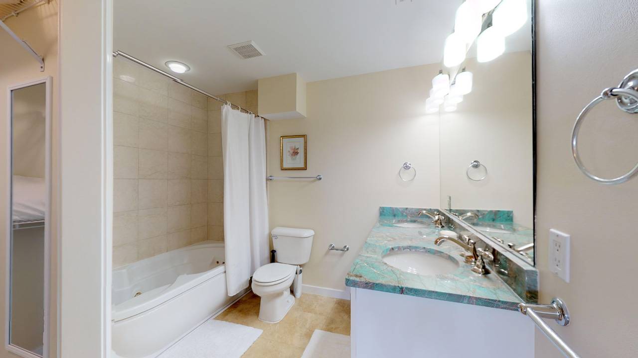 Primary Bathroom with Tub and Shower Combination