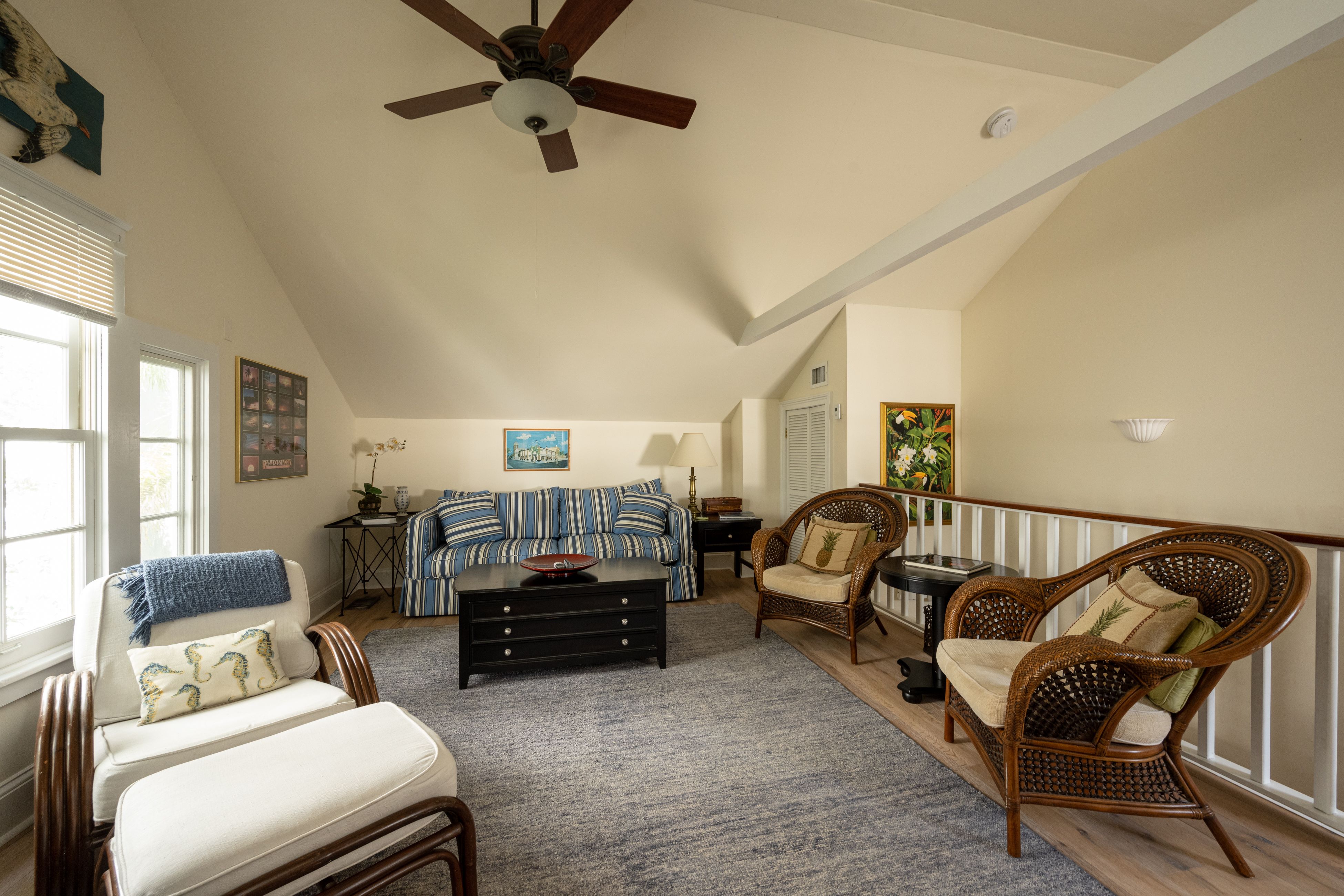 Second Floor Living Room with Pullout Bed in Sofa